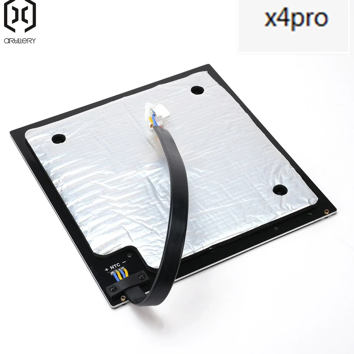 Aluminum heated printing top with soft magnetic sheet and insulating cotton for 3D Sidewinder SWx4pro and Side Artillery printers