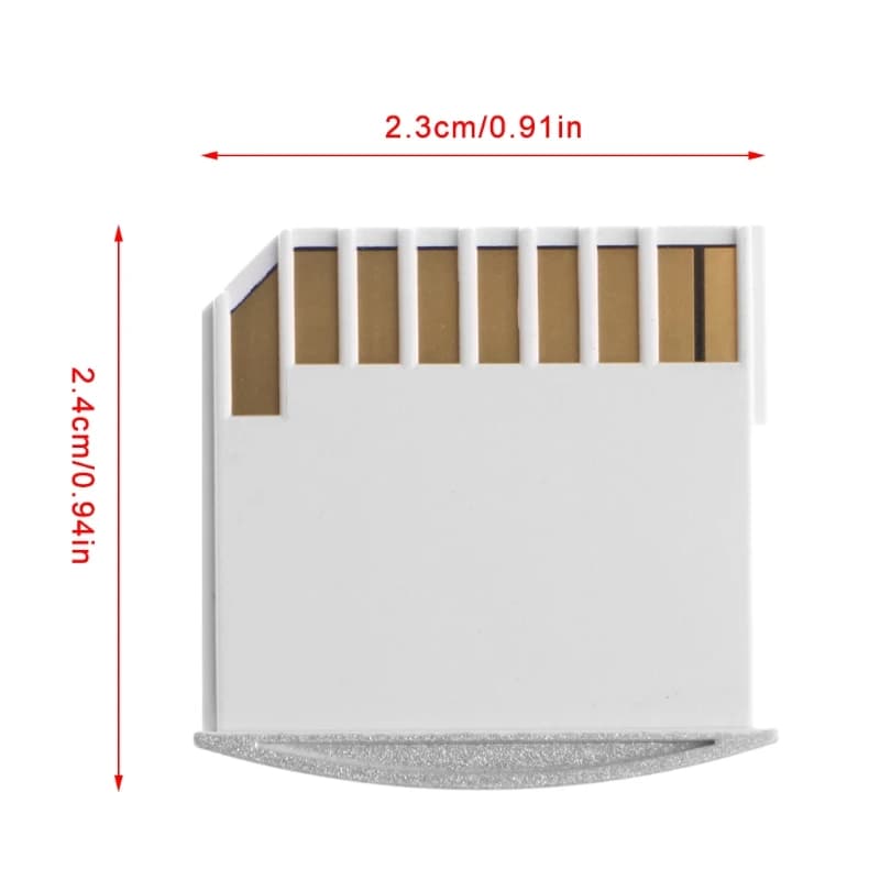 Lettore di memoria a caldo 64G Mini Drive Lettore di schede SD Scrittore Adattatore convertitore da Micro SD/TF a SD per MacBook per Mac Air