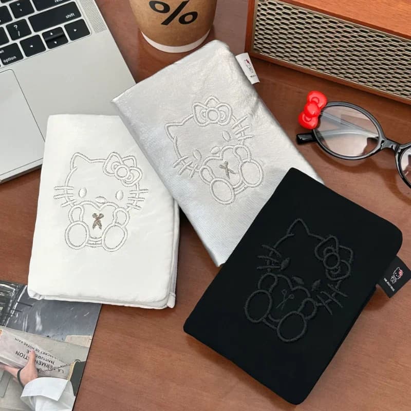 Portafoglio per Passaporto con Gatto Kawaii, Motivo Cartoon, Stile Carino, Borsa Multifunzionale per Carte da Viaggio, Portatile