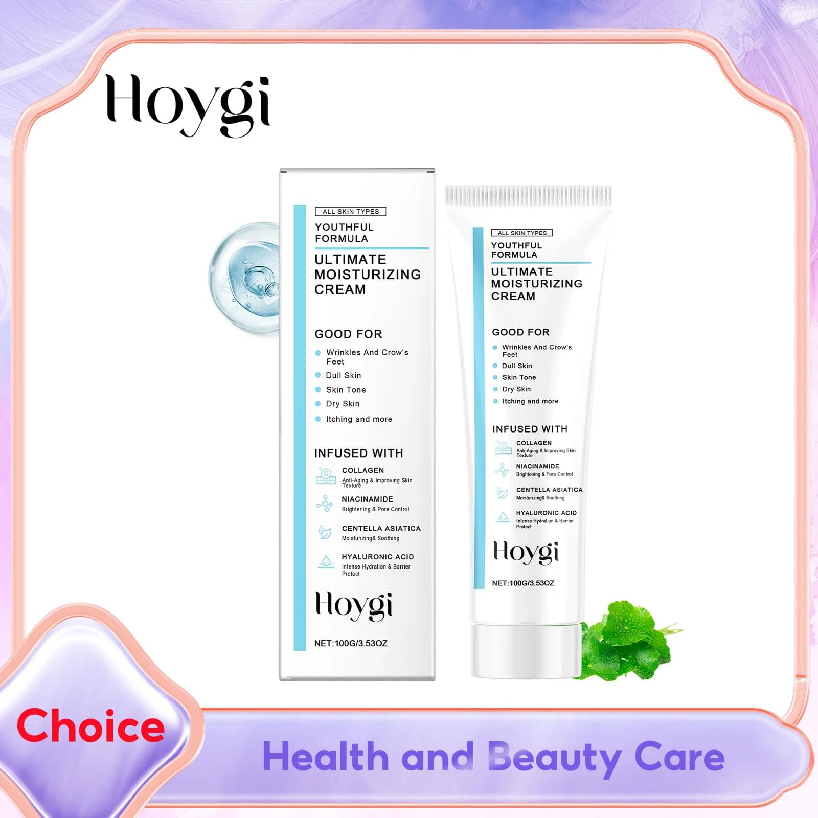 Centella Asiatica Crema idratante Niacinamide Acido ialuronico Collagene Rassodante Rughe Ridurre le macchie scure delle linee sottili Cura della pelle