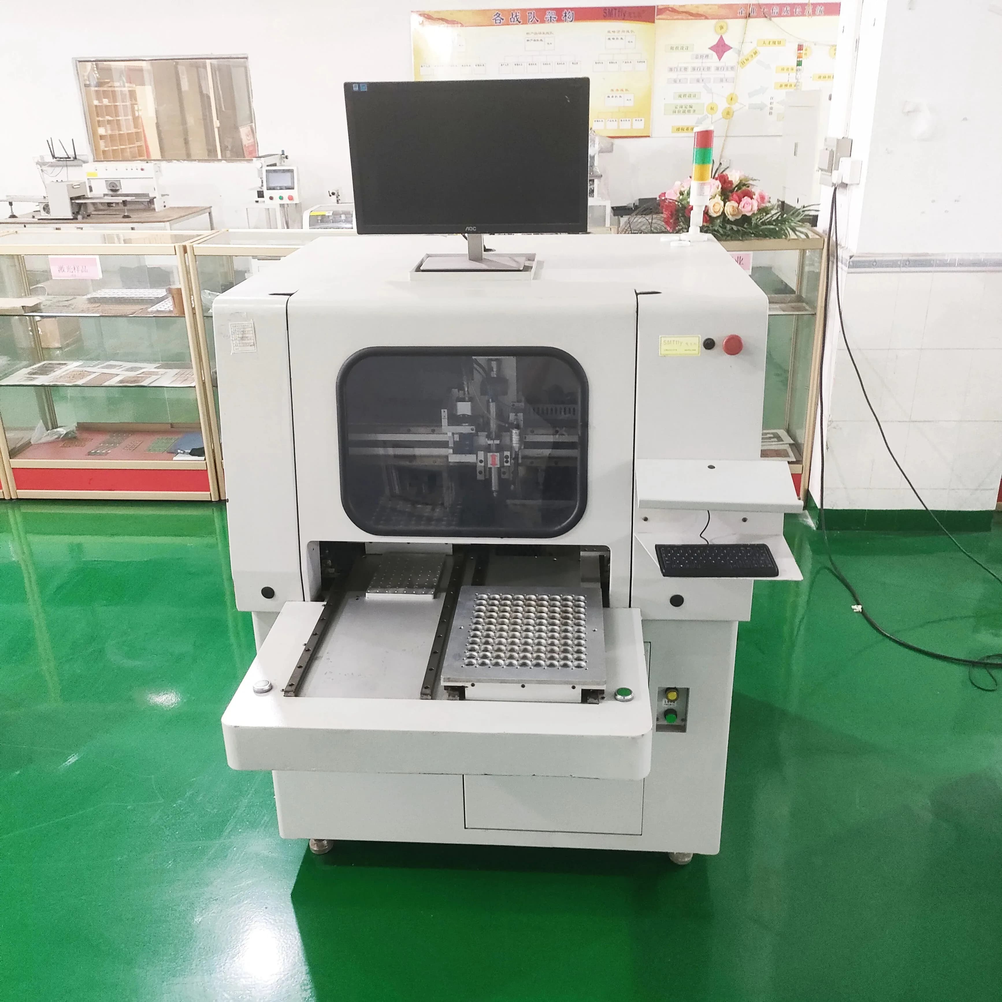 CNC Machine for Drilling and Milling PCB, Separator and Cutting Equipment and Division of Printed Circuits for Electronic Production