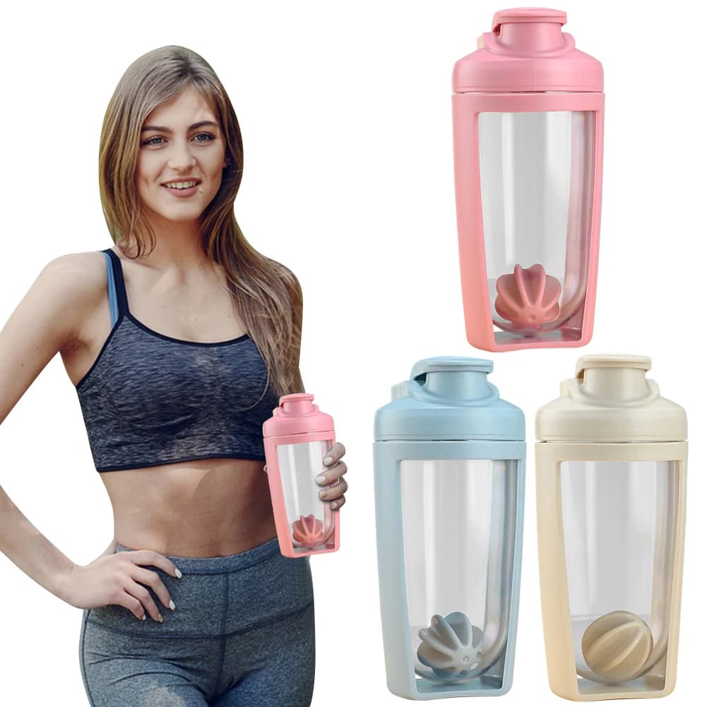 500ml cup protein shaker bottle to shake cup leak-proof protein for portable powder protein mixer for blended protein supplements
