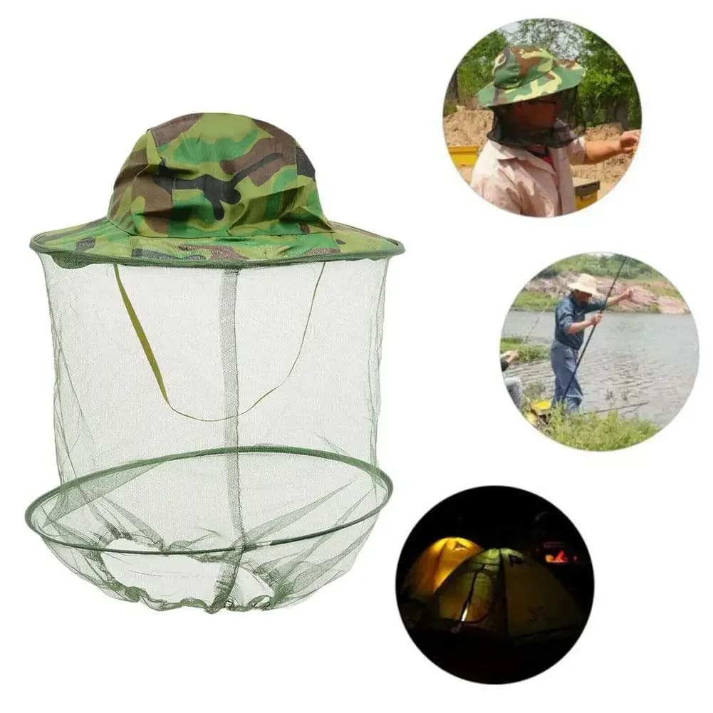 Berretto da pesca unisex Cappello da guardia per api in rete con zanzariera Previene il sole UV Copricapo da passeggio per il collo con parasole per esterni