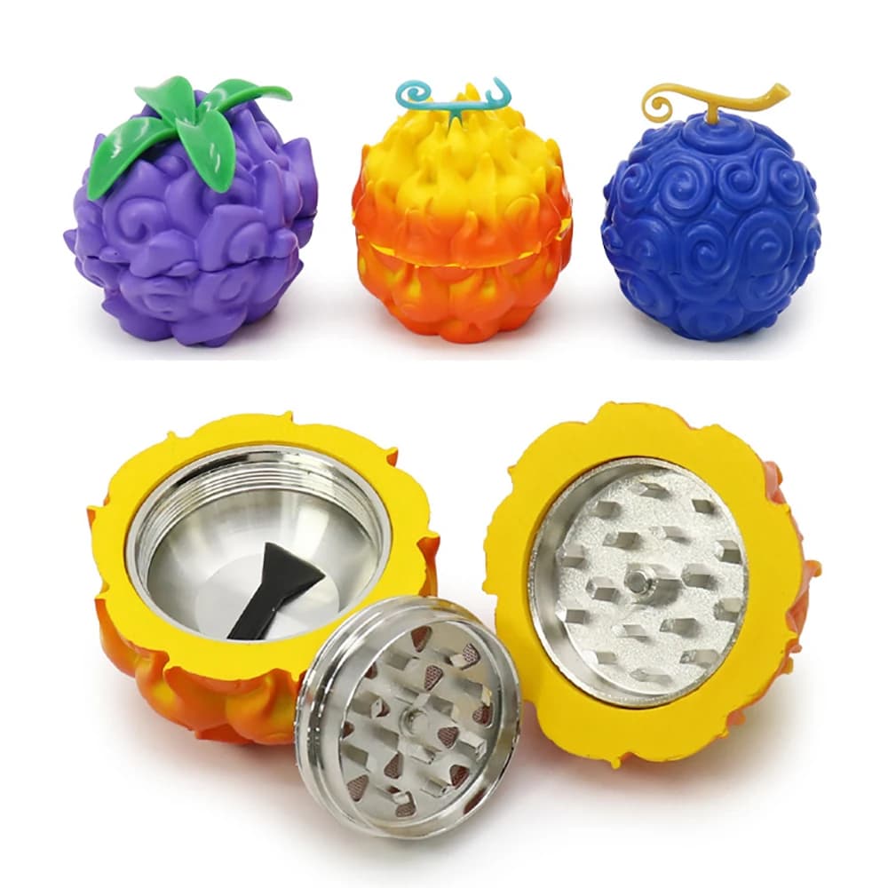 Fruit Metal Herb Grinder Evil 3 Colors