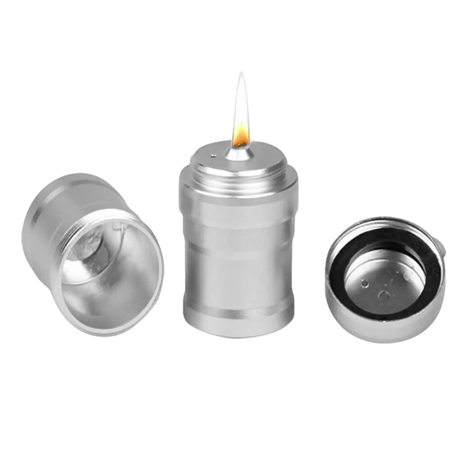 Metal Portable Alcohol Lamp, Laboratory Equipment, Heating for Camping and Open Travel, Without Hoist Stoves for Hiking, Survival with Liquids