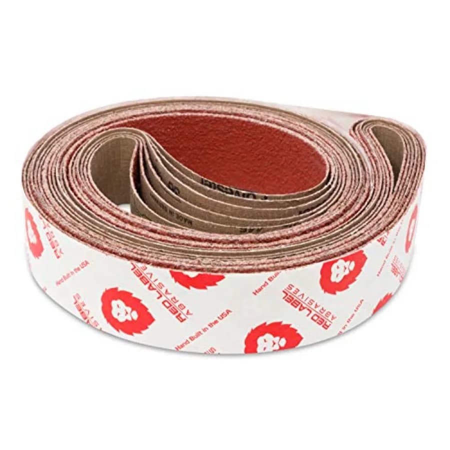 Nastri Abrasivi in Ceramica EdgeCore per Levigatura Metalli, 2 x 48 Pollici, Grana 36, Etichetta Rossa, Lunga Durata, Confezione da 6