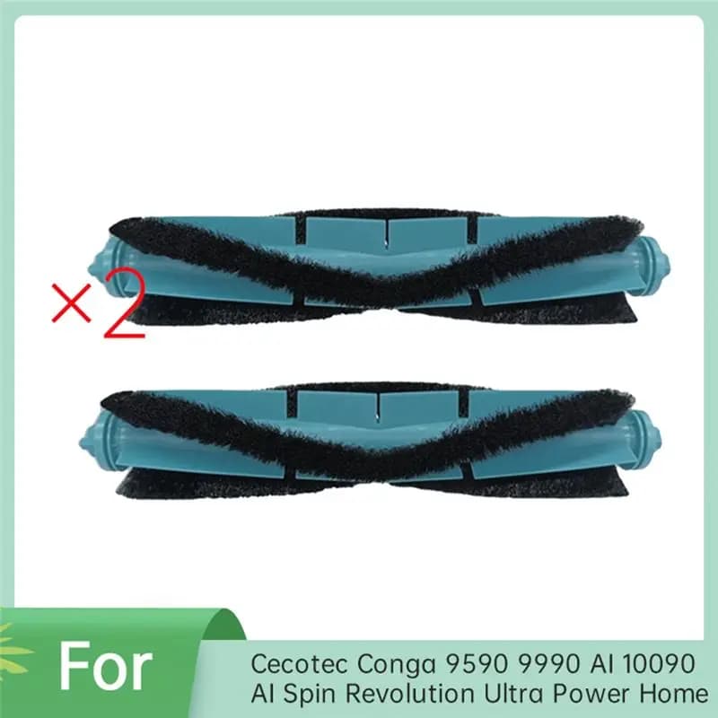 A13I-2 Pcs Main Brush For Cecotec Conga 9590 9990 AI 10090 AI Spin Revolution Ultra Power Home Sweeping Machine Accessories