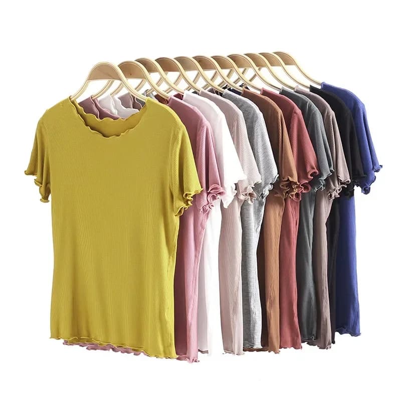 2026 Summer New Women's Modal Multicolor Large Short Sleeve Casual Top Pajamas Home Clothes Top Women's Summer Sleepwear