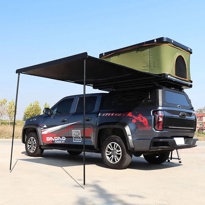 Tenda Elettrica Retrattile Pieghevole per Auto, Campeggio e Viaggi, Tenda Laterale Estraibile per Tetto Auto