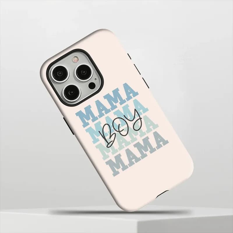 [Shockproof iPhone case] BOY MAMA 2-in-1 Shockproof and Theme Phone Case for iPhone 16, 15, 14, 13, 12, 11 and 16 Pro Max series