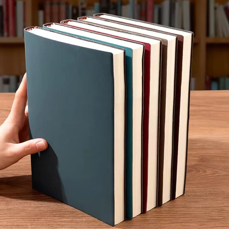 A5 Soft Leather Notebook With 120 /360 Pages, Waterproof Cover And Comfortable Touch