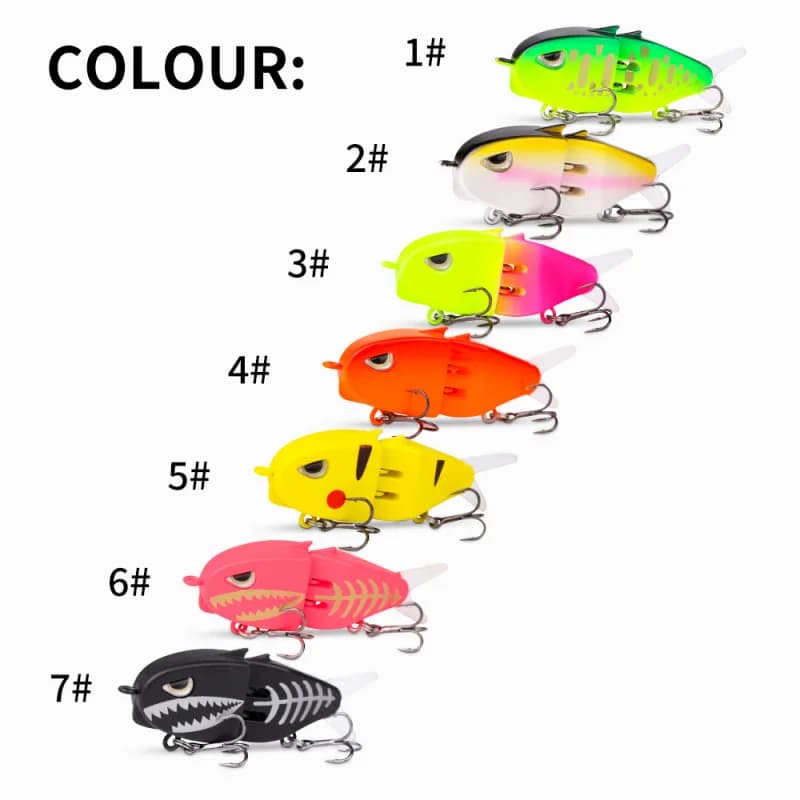 60mm Fake Fishing Lure Bait with Double Hooks Slow Sinking Micro Pencil Bionic Swior Topmouth Culter Bass Mandarin Fish Colorful