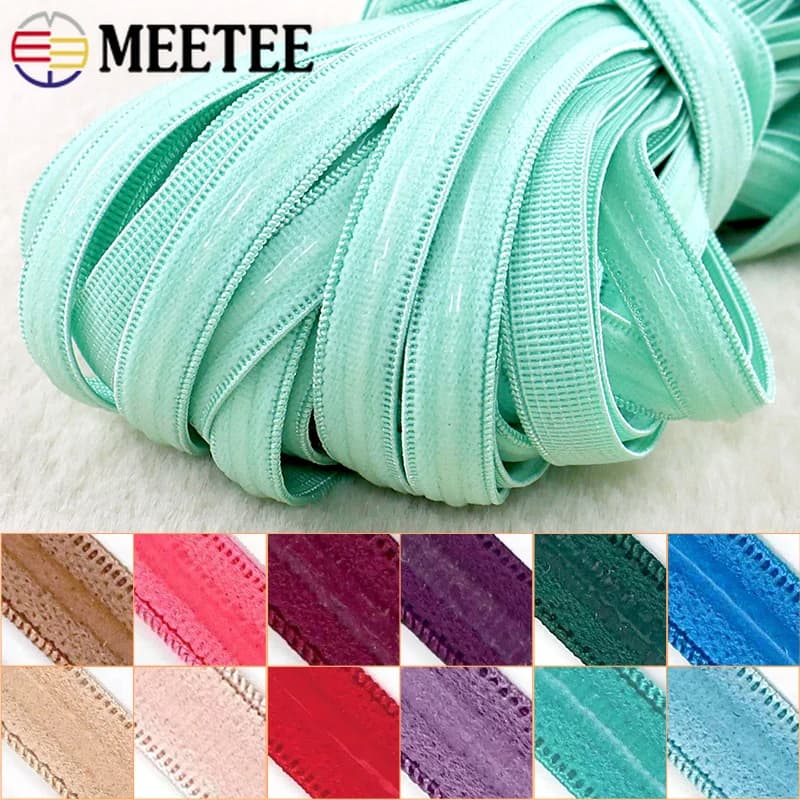 Corda Elastica Antiscivolo 10/20M 10mm, Cinghie in Silicone per Reggiseno, Nastro Elastico per Biancheria Intima, Accessori per Cucito