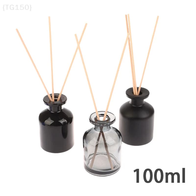 【Ja】Set di bottiglie per diffusore di oli essenziali da 100 ml con bastoncini in rattan, purificatore d'aria per aromaterapia per casa e ufficio