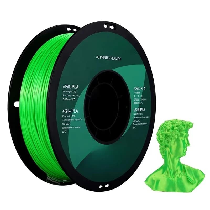 1.75mm Multi Color Silk Gloss PLA Filament 1kg Uniform Diameter Bubble-Free Material For Art Model & Ornament Printing