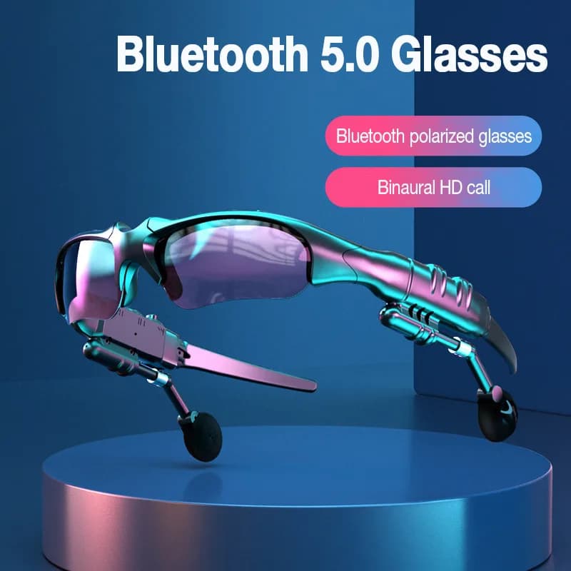 5.0 stereo earphones Wireless headphones with microphone Intelligent glasses Sunglasses for driving Cycling Sports Headphones with noise reduction