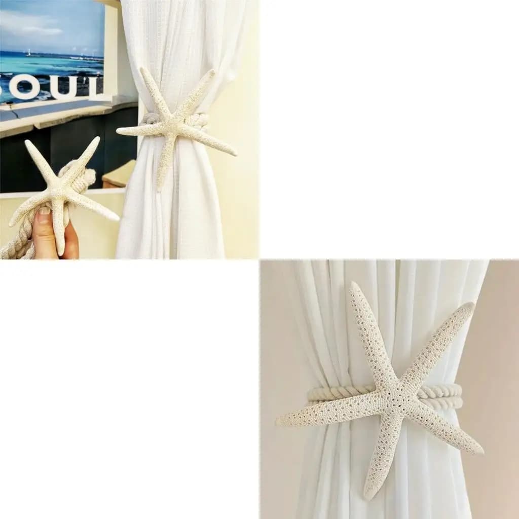 Curtain Tiebacks Starfishs Curtain Tie Backs Holder for Home Office Decorations