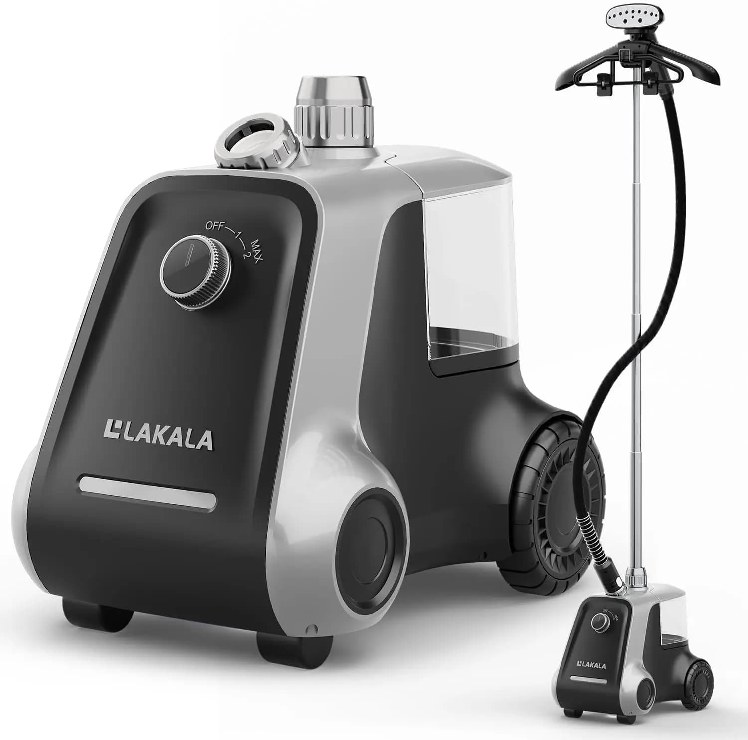 Vaporizer for Clothes, Heating in 30 Seconds, 2.5L Tank, Pants Clip and Double Coats, Ground Vaporizer with Adjustable Height