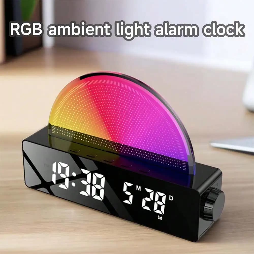 Sveglia Alba | Sveglia luminosa all'alba | Luce notturna per il sonno con atmosfera dimmerabile multicolore