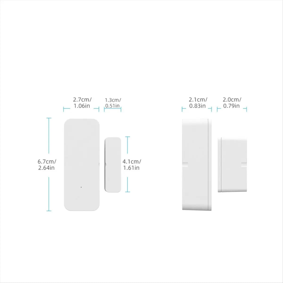 TCE WIFI TUYA Smart Window Door Sensor Wireless Connection Door Detector Door Open / Closed Alarm- System