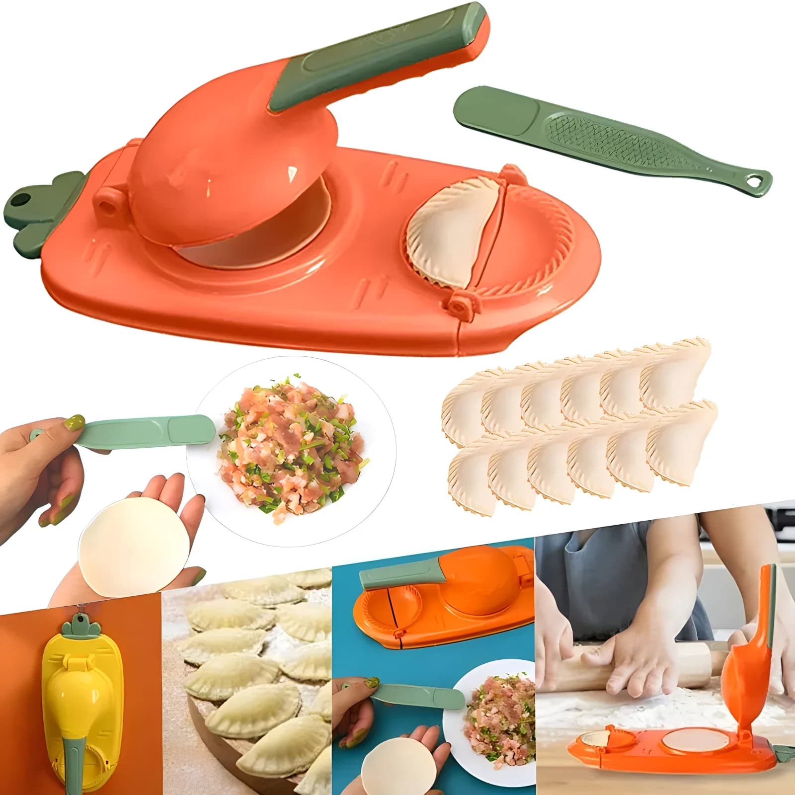 2 In 1 fai da te gnocco Wrapper artefatto plastica manuale Wrapper fare stampo strumento di pressatura della pasta cottura pasticceria gnocco Maker Gadget