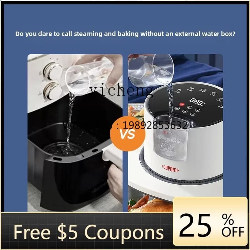 Air Fryer 7 in 1 for Domestic Use, Electric Oven Steam, Steam Cooking Machine