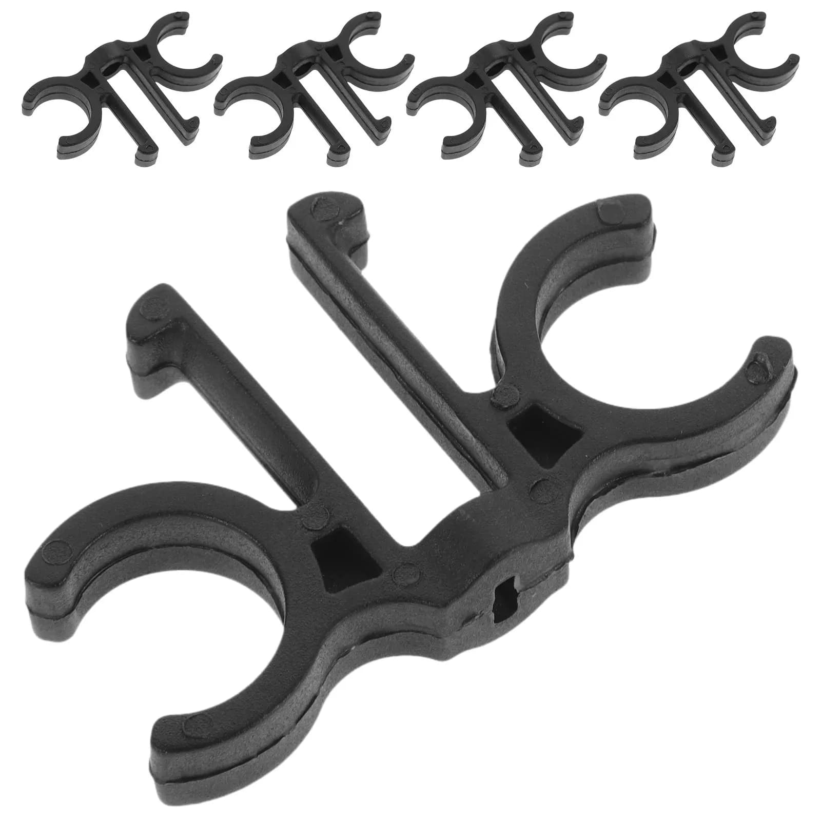 5Pcs Trekking Pole Clip Innovative Buckle Design Quick Secure Attachment for Hiking Ski Walking Cane Fishing Rod Storage Outdoor