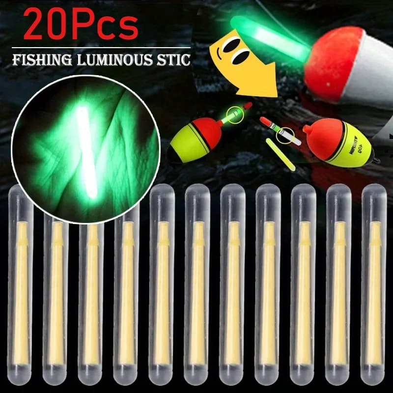 Light Night Fishing Float 4.5mm Dark Glow Stick 20PCS Rod Lights Useful Fishing Fluorescent Lightstick Fishing Tool