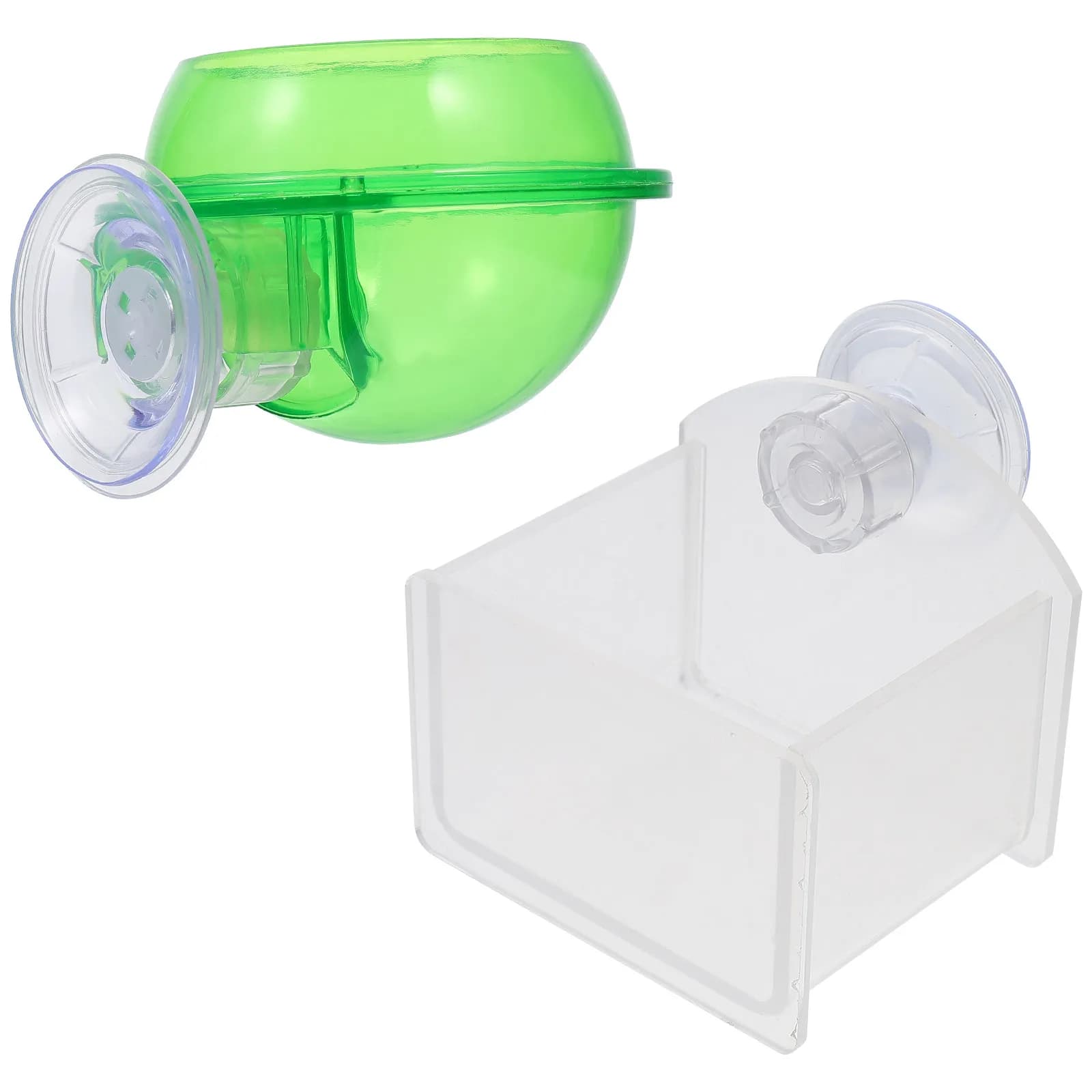 2Pcs Reptile Water Feeder Plastic Food Bowl Sturdy Pet Water Dispenser Reptile Accessories for Gecko Lizard Turtle
