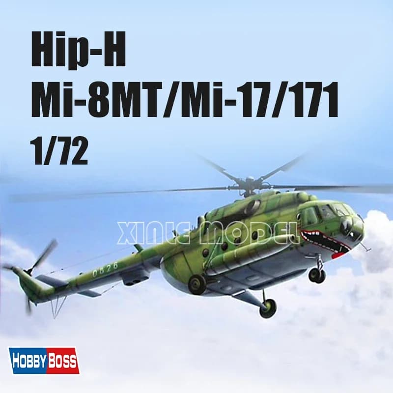 Trumpeter Kit modello di aereo assemblato in plastica 87208 Elicottero russo Mi-8MT/Mi-17 1/72