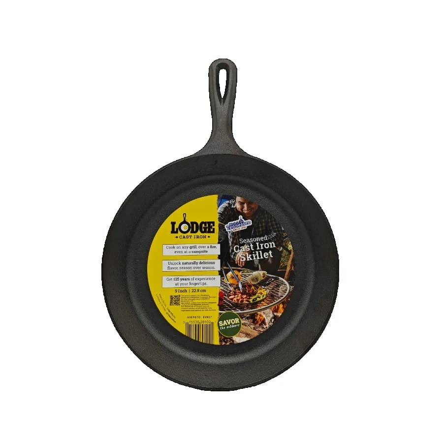 Cast Iron Savor the Outdoors 9" Seasoned Fry Pan