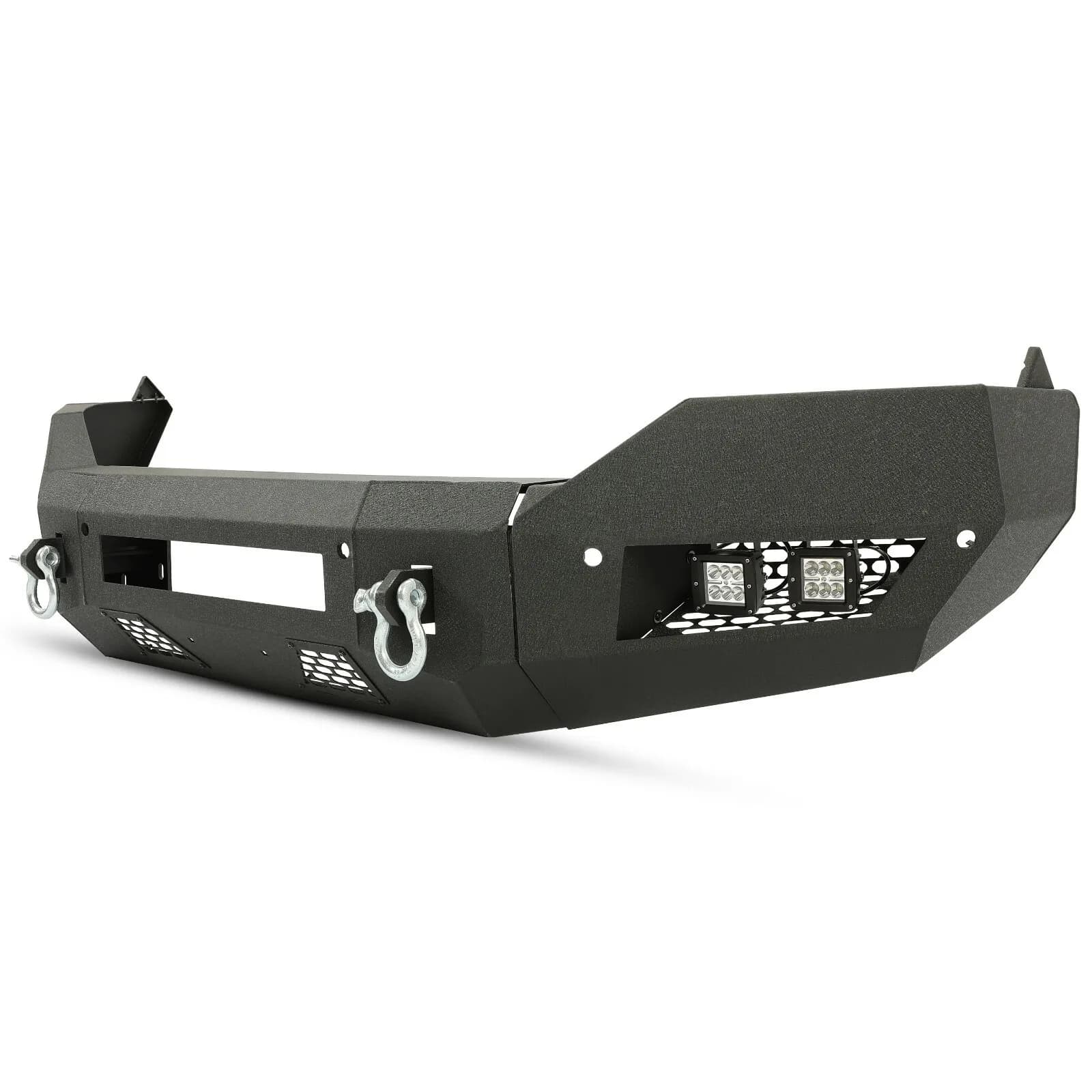 For Ram 2/4WD 1500 Classic 13-2023 20 Heavy Duty Front Bumper W/D-Ring Fog Light