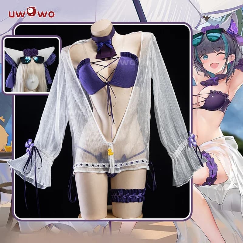 2025 IN MAGAZZINO UWOWO Azur Lanee Cosplay Cheshire Costume da bagno Costume cosplay estivo Costume da gioco Costume di Halloween