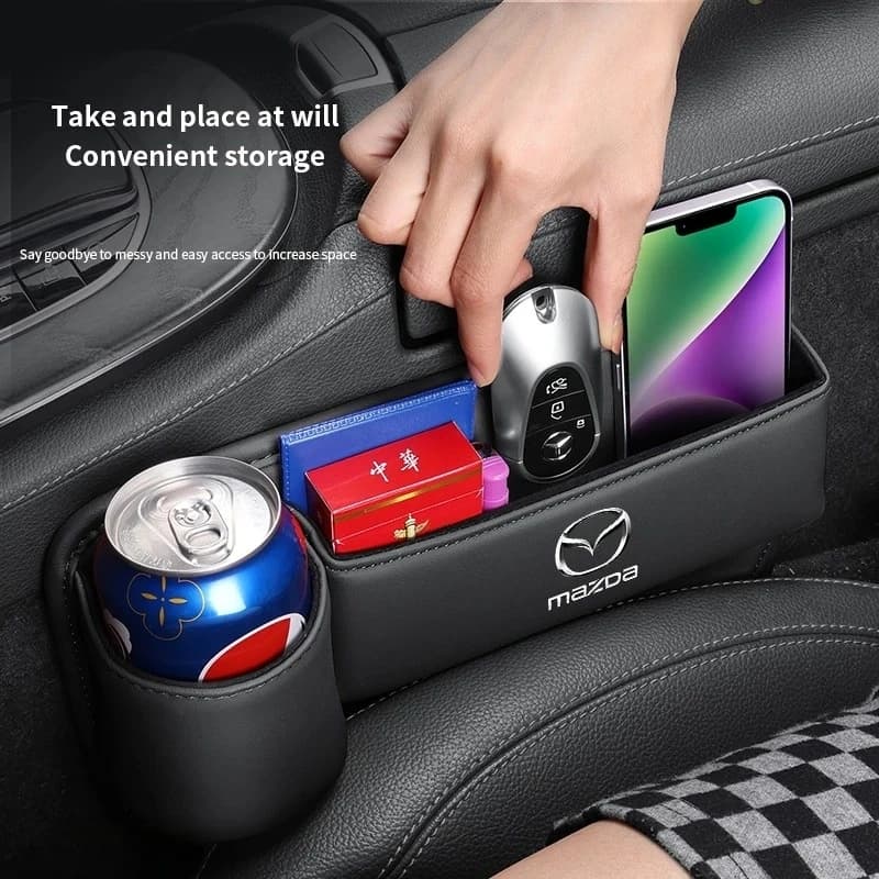 Car Seat Gap Side Storage Organizer For Mazda 3 6 CX5 MX-5 CX7 CX-30 CX-50 RX8 Demio Atenza Axela CX3 MX-30 Key Ring
