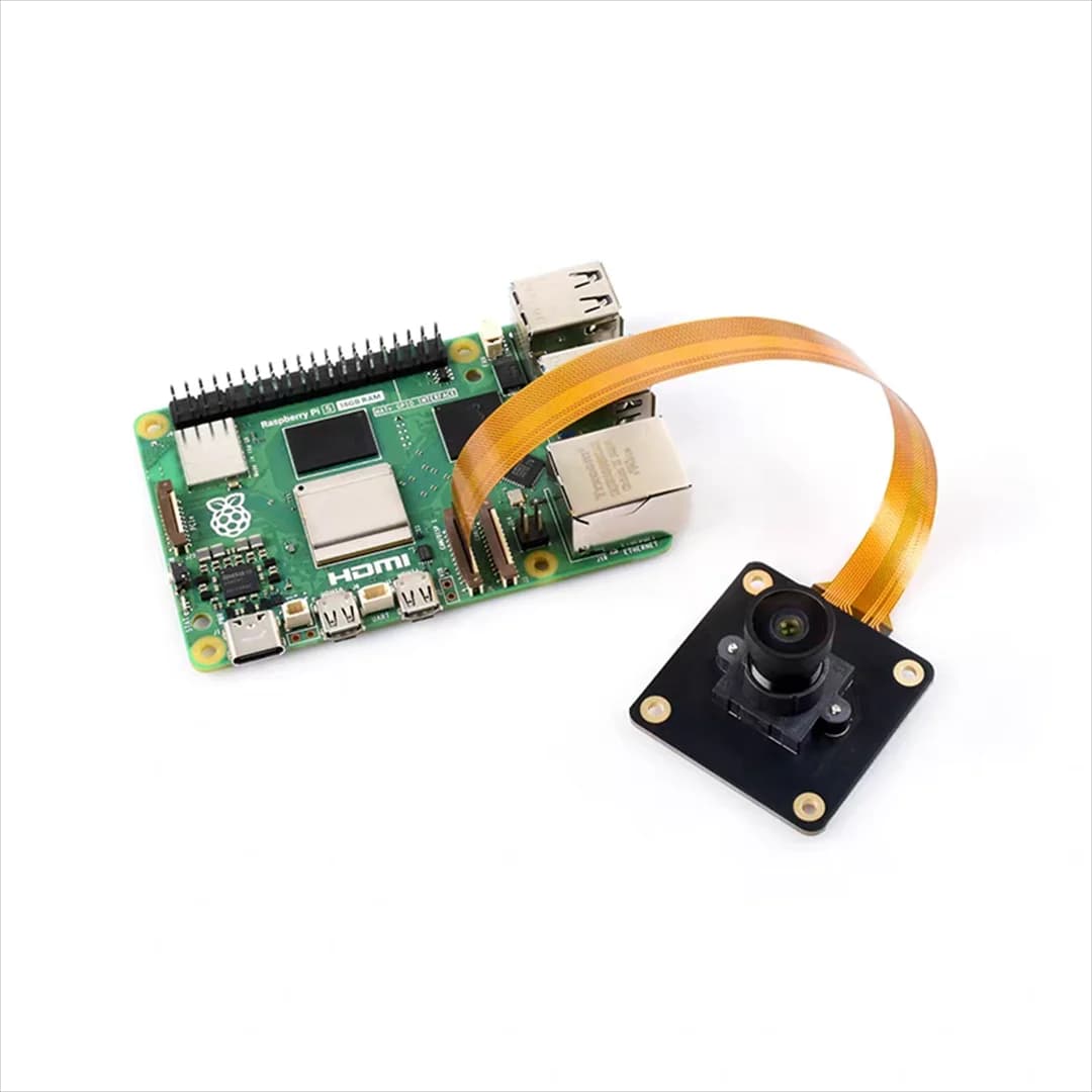 Raspberry Pi 5/4B IMX296 Camera Module 1.6 megapixel M12 Global Shutter Black and White Camera
