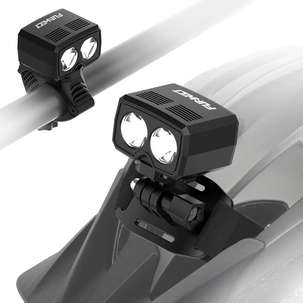 FUNWICT Bike Helmet Light 1000 Lums Waterproof Flashlight Bicycle Headlight USB Charging LED Front Lamp MTB Road Bike Night Safety Cycling Accessories