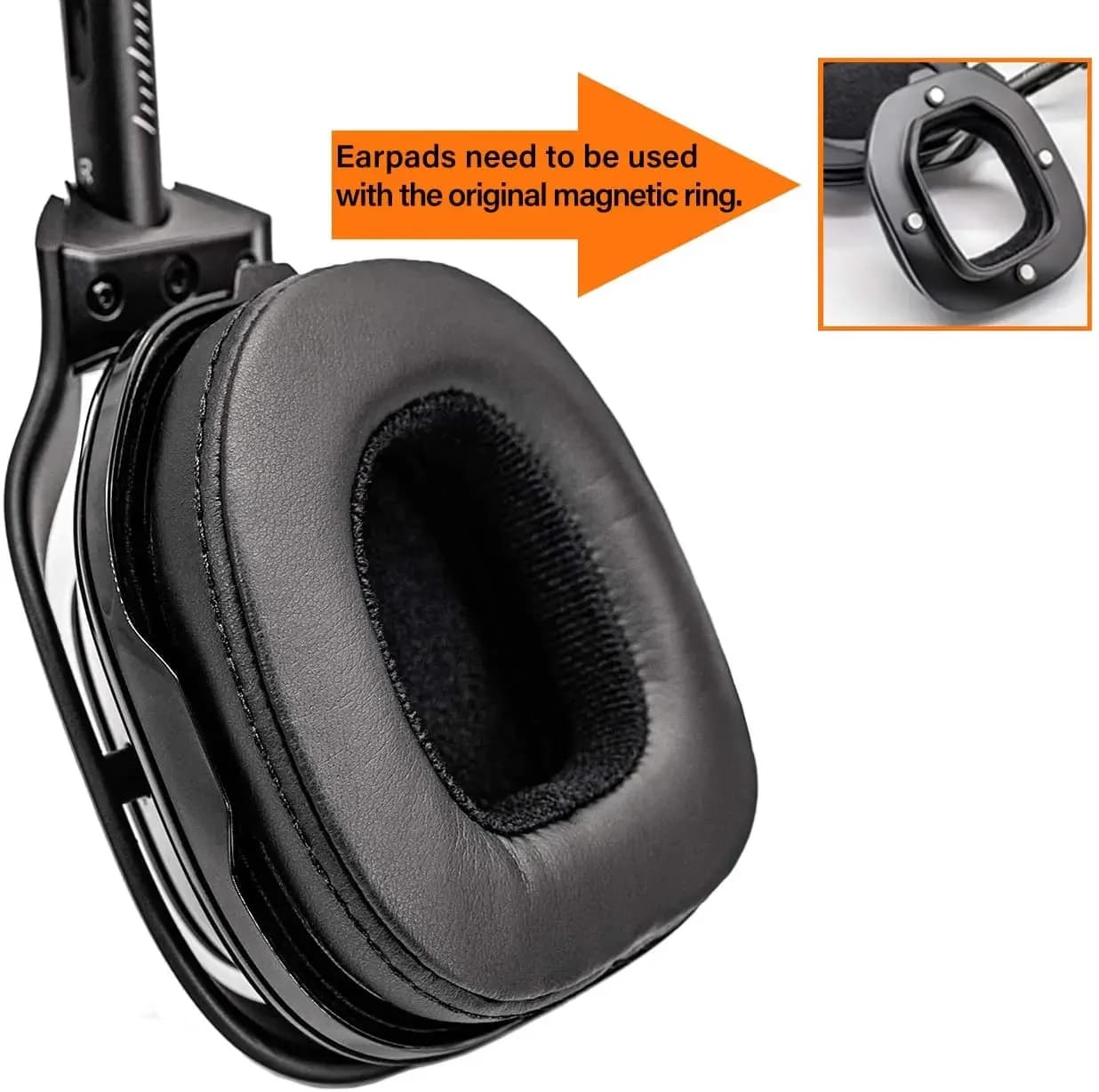 Leather/Silver Style Replacement Paste Headphones Logitech Astro A50 a50 Gen 3 Gen 4