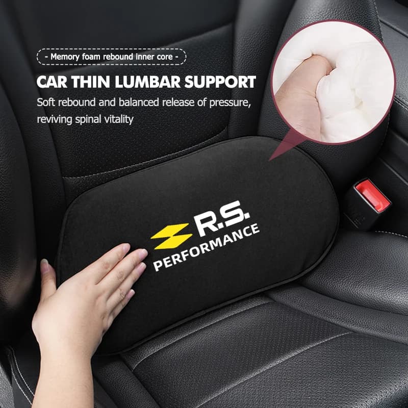 Car Lumbar Headrest Support Neck Pillow Lumbar Cushion Interior For Renault RS Clio Scenic Logan Megane Koleos Sandero Safrane