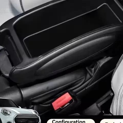 Box portaoggetti in pelle ABS per bracciolo centrale auto BMW MINI Auto X F55 F56 F57, accessori per modifica auto