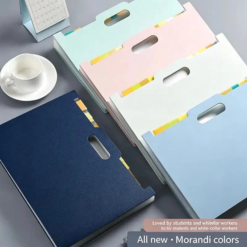13 Pockets Accordion File Organizer, Expanding File Folder With Lable Pocket,Upright Open Top,A4/Letter Size Paper Document