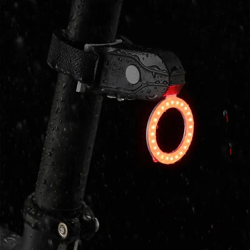 Fanale posteriore per bici intelligente fanali posteriori per bici ricaricabili USB spia di sicurezza luce di rilevamento del freno fanale posteriore accessori di sicurezza per ciclismo