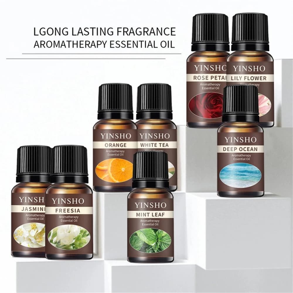 13 Aromi 10ml Oli Essenziali per Diffusore di Aromi Umidificatore d'Aria Domestico Idrosolubili Fai-da-Te Versatili Spray Deodorante Rinfrescante