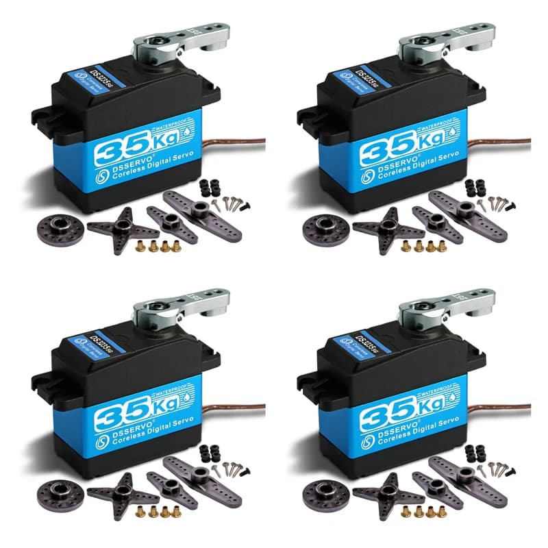 4 pz 35 kg/25 kg Servo Digitale Coppia Ad Alto Coreless DS3235 e DS3225 In Acciaio SG Impermeabile per Robot FAI DA TE RC Auto