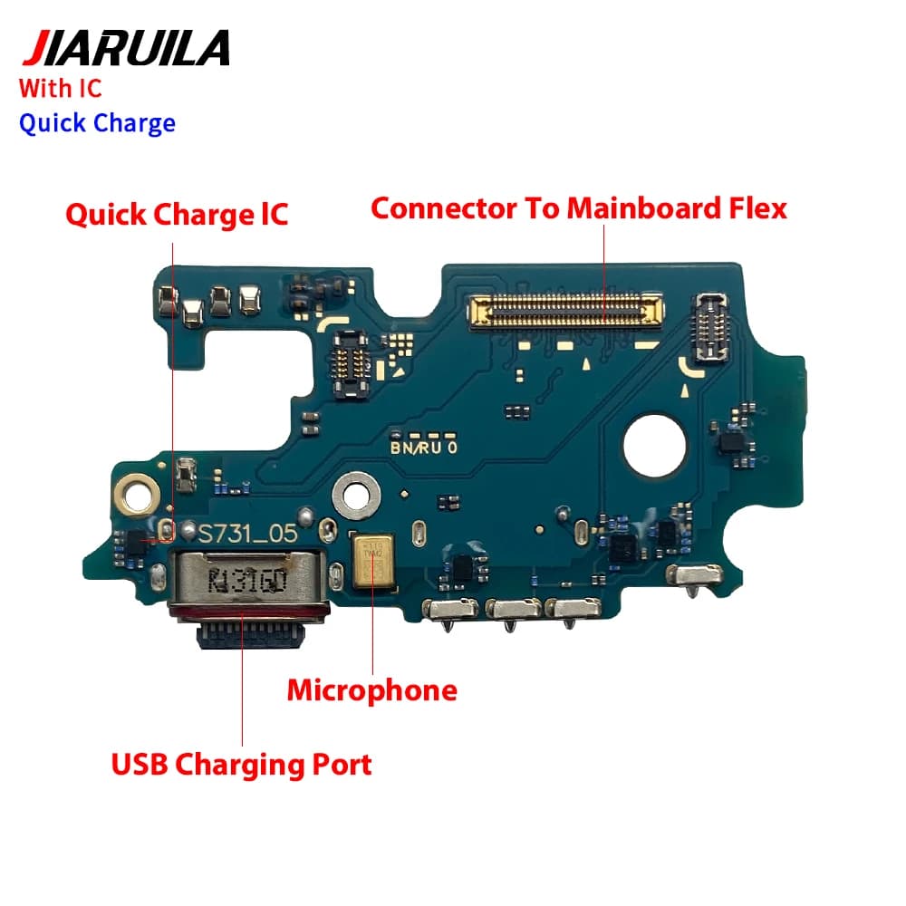 New For Samsung S25 Edge S25 FE S731B S25 Plus S25 S931B S25 Ultra USB Charging Port Dock Charger Plug Connector Board Flex