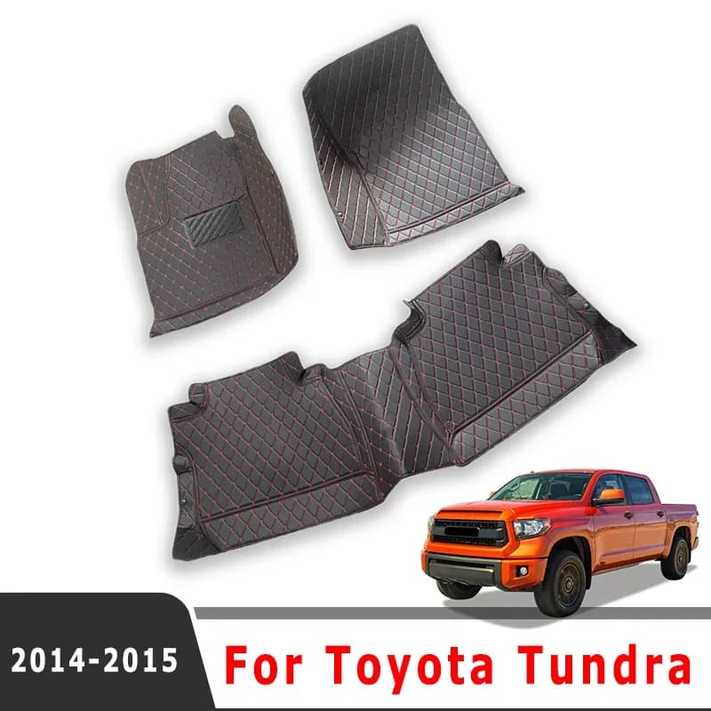 Car Floor Mats For Toyota Tundra 2015 2014 Auto Accessories Waterproof Carpets Custom Parts Styling Covers Foot Rugs Products