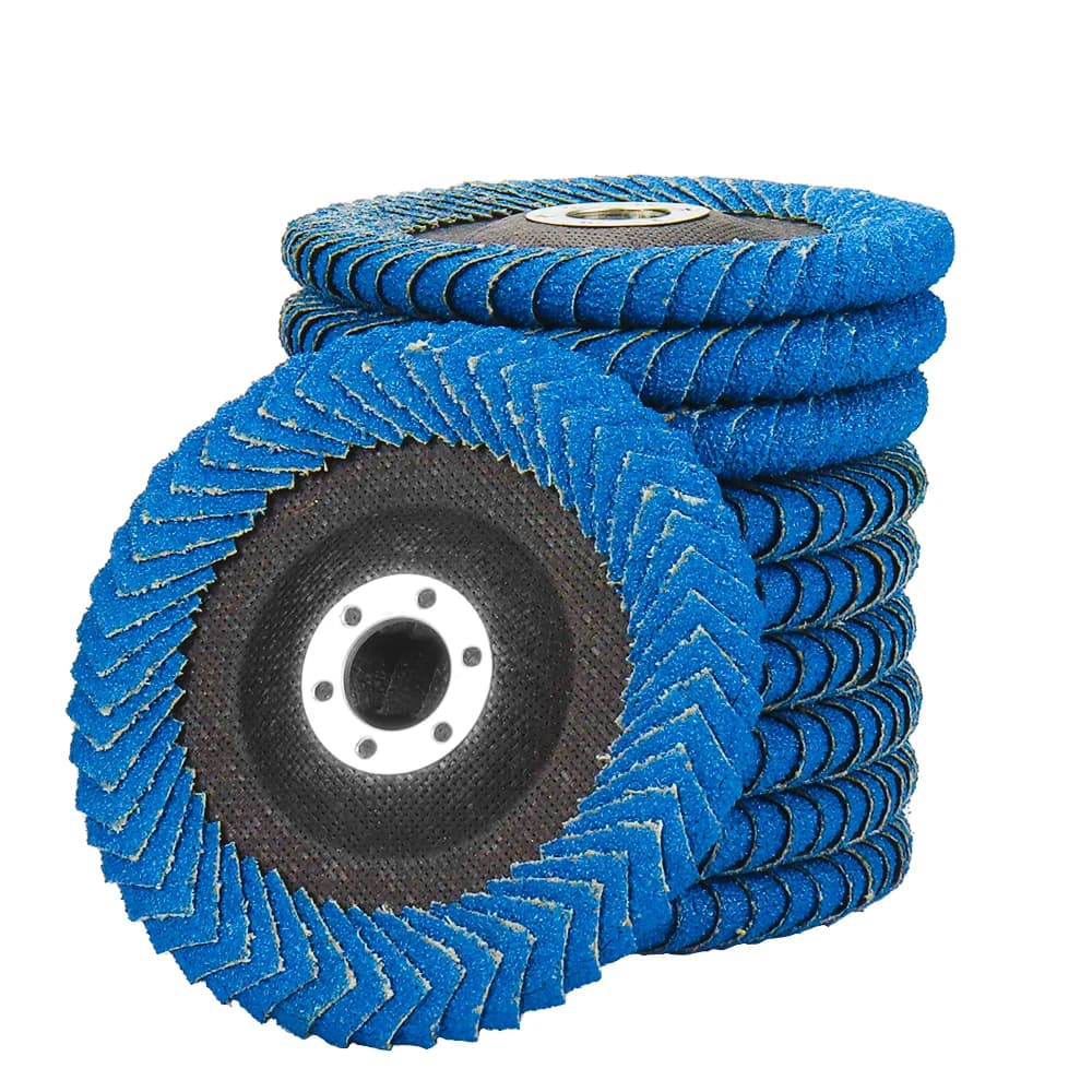 Dischi lamellari piatti 100mm/115mm/125mm dischi abrasivi per smerigliatrici angolari utensili abrasivi