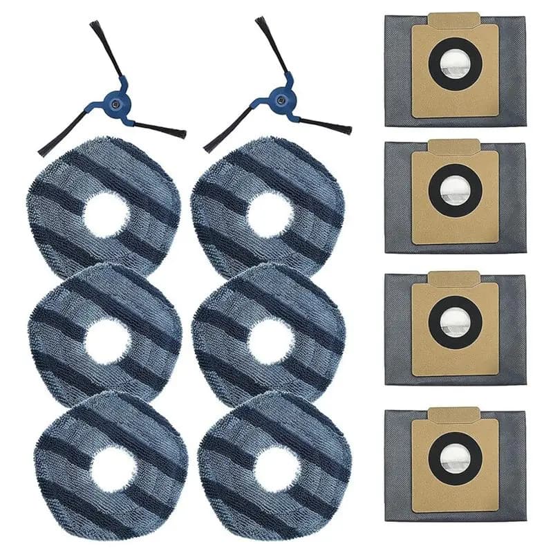 ABWM - Ricambi per Robot Aspirapolvere Eufy X10 Pro Omni: Spazzola Laterale, Panno per Mop, Sacchetti Raccoglipolvere