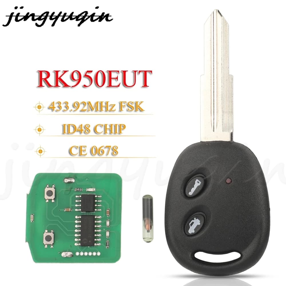 JYQ RK950EUT Chiave A Distanza Dell'automobile 433.92MHz FSK ID48 Per Chevrolet Aveo Spark Matiz Holden Barina 2009-2016 Auto di Controllo Fob CE 0678