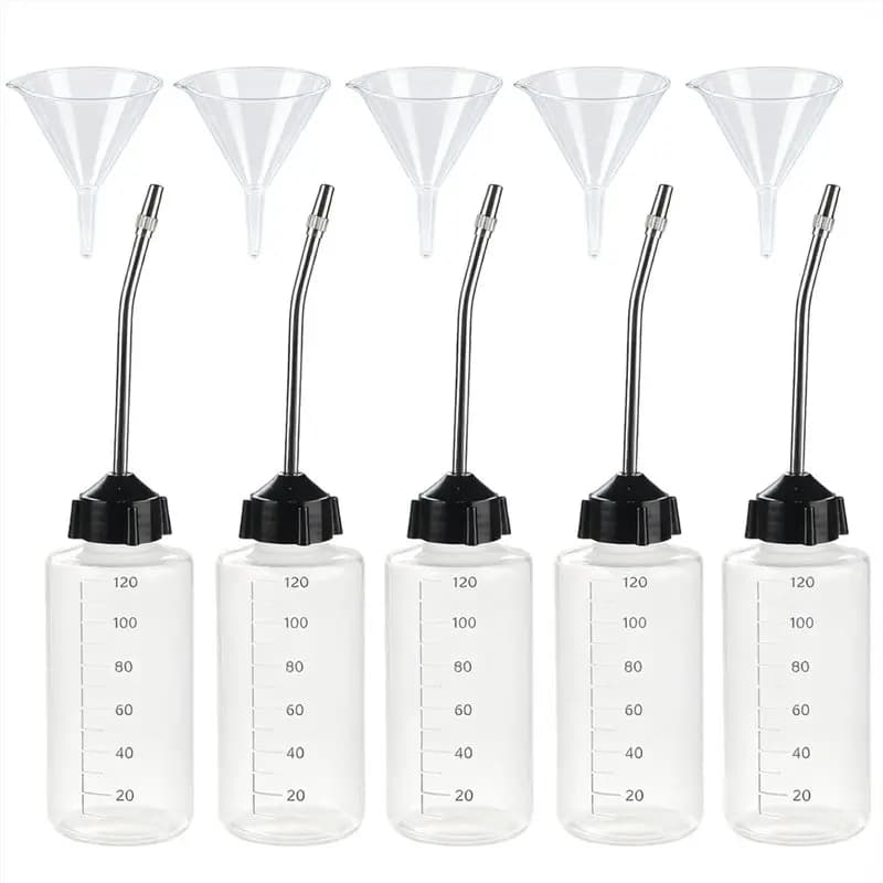 A20F-Extra Long 3.5 Inch Stainless Steel Needle Tips Included-5 Pcs Needle Oiler(4 OZ) Easy To Use For Crafts, Hinges Sewing Mac
