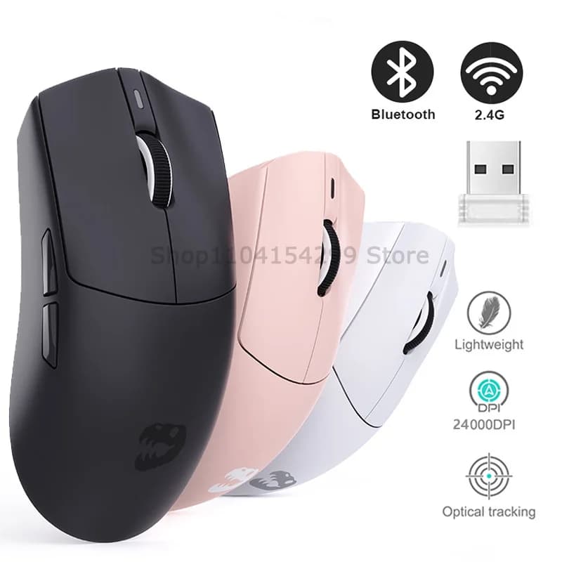 Mouse da gioco Mouse wireless Bluetooth USB cablato per computer portatile Mouse wireless Mouse ergonomici ricaricabili Accessorio per giocatori